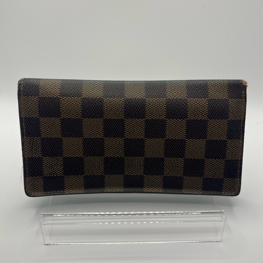 LV Damier Ebene Card Holder Long Wallet